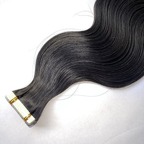 Raw Body Wave Tape In Hair Extensions